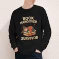 Book Hangover Survivor Reading Humor Librarian Bibliophiles Youth Long Sleeve Tee