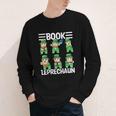 Book Leprechaun St Patrick's Day Library Librarian Reading Youth Long Sleeve Tee
