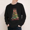 Book Lover Christmas Tree I Have No Shelf Control Youth Long Sleeve Tee