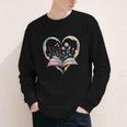 Book Lover Heart Shaped Reading Art Bookworm Youth Long Sleeve Tee