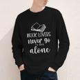 Book Lovers Never Go To Bed Alone Bibliophile Humor Youth Long Sleeve Tee