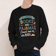 Book Lovers Reading Bedtime Cozy Pajama For Librarians Youth Long Sleeve Tee Book Lovers Reading Bedtime Cozy Pajama For Librarians Youth Long Sleeve Tee