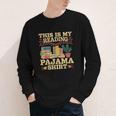 Book And Pajama This Is My Reading Pajama Bedtime Reading Youth Long Sleeve Tee Book And Pajama This Is My Reading Pajama Bedtime Reading Youth Long Sleeve Tee
