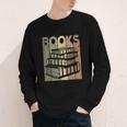 Book Reader Vintage Bookworm Retro Book Lover Youth Long Sleeve Tee