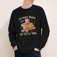 Book Reading Kafee Librarian Vele Books And Little Time Youth Long Sleeve Tee
