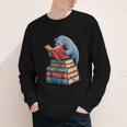 Book Reading Book Reader Manatees Sea Animal Sea Cow Manatee Youth Long Sleeve Tee