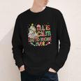Book Tree All Is Calm Said No Teacher Ever Christmas Youth Long Sleeve Tee