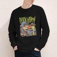 Graphic Book Worm Monster Horror Reading Book Lover Youth Long Sleeve Tee