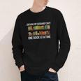 Bookcase Driving My Husband Crazy One Book At A Time Youth Long Sleeve Tee