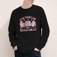 All Booked For Christmas Book Coffee Latte Gingerbread Youth Long Sleeve Tee All Booked For Christmas Book Coffee Latte Gingerbread Youth Long Sleeve Tee