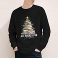 All Booked For Christmas Coquette Books Teacher Xmas Tree Youth Long Sleeve Tee All Booked For Christmas Coquette Books Teacher Xmas Tree Youth Long Sleeve Tee