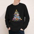 All Booked For Christmas Teacher Reading Student Bookworm Youth Long Sleeve Tee