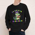 All Booked For Mardi Gras Crocodile Reading Book Teacher Youth Long Sleeve Tee All Booked For Mardi Gras Crocodile Reading Book Teacher Youth Long Sleeve Tee