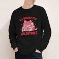All Booked For Valentine Bow Books Lover Teacher Girl Women Youth Long Sleeve Tee