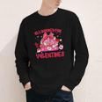 All Booked For Valentines Coquette Bow Book Valentine Day Youth Long Sleeve Tee