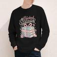 All Booked For Valentines Stacked Books Youth Long Sleeve Tee