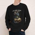 Bookish Quote I Am a Book Dragon Not a Worm Reading Book Youth Long Sleeve Tee