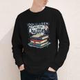 Bookmarks Are For Quitters Reading Quote Book Lover Youth Long Sleeve Tee