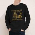 I Like Books And Dogs And Maybe 3 People Book Dog Lovers Men Women Youth Long Sleeve Tee I Like Books And Dogs And Maybe 3 People Book Dog Lovers Men Women Youth Long Sleeve Tee