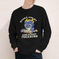 Books Are My Greatest Treasure Kawaii Dragon Reading Books Youth Long Sleeve Tee
