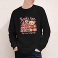 Books Are My Love Language Teddy Bear Book Lovers Valentine Youth Long Sleeve Tee Books Are My Love Language Teddy Bear Book Lovers Valentine Youth Long Sleeve Tee