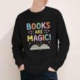 Books Are Magic Whimsical Retro Bookworm Youth Long Sleeve Tee