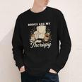 Books Are My Therapy Cozy Reading Chair Artwork Youth Long Sleeve Tee Books Are My Therapy Cozy Reading Chair Artwork Youth Long Sleeve Tee