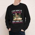 Books And My Savannah Cat Owner Savannah Cat Lover Youth Long Sleeve Tee
