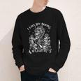 I Like My Books Spicy And My Coffee ICY Skeleton Meme Youth Long Sleeve Tee