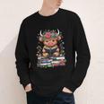 Bookworm Cute Baby Highland Cow Reading Book Youth Long Sleeve Tee Bookworm Cute Baby Highland Cow Reading Book Youth Long Sleeve Tee