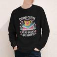 Bookworm Tees Drink Coffee Read Books Be Happy Youth Long Sleeve Tee