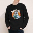 BOOOKS Cute Ghost Reading Books Halloween Youth Long Sleeve Tee BOOOKS Cute Ghost Reading Books Halloween Youth Long Sleeve Tee