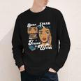Born-To Read Forced To Work Reading Book Lover Youth Long Sleeve Tee