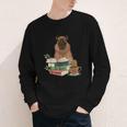Capybara Glasses Reading Books Capybara Nerd Bookworm Youth Long Sleeve Tee Capybara Glasses Reading Books Capybara Nerd Bookworm Youth Long Sleeve Tee