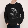 Cat Holds Book Writing Animal Print Motif Drawing Art Cat Youth Long Sleeve Tee Cat Holds Book Writing Animal Print Motif Drawing Art Cat Youth Long Sleeve Tee