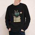 Cat Reading Book Youth Long Sleeve Tee