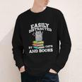 Cats And Books Read Reading Librarian Book Across America Youth Long Sleeve Tee