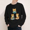 Cats Reading Book Lover Reading Bookworm Reader Youth Long Sleeve Tee Cats Reading Book Lover Reading Bookworm Reader Youth Long Sleeve Tee