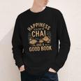 Chai And A Good Book Lover Reading Chai Tea Chai Latte Youth Long Sleeve Tee Chai And A Good Book Lover Reading Chai Tea Chai Latte Youth Long Sleeve Tee