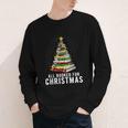Christmas Book Tree All Booked For Xmas Youth Long Sleeve Tee Christmas Book Tree All Booked For Xmas Youth Long Sleeve Tee