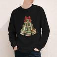 Christmas Book Tree Coquette Bow Xmas Reading Librarian Girl Youth Long Sleeve Tee Christmas Book Tree Coquette Bow Xmas Reading Librarian Girl Youth Long Sleeve Tee