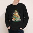 Christmas Books Make You Bright Librarian Teacher Book Lover Youth Long Sleeve Tee