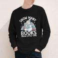Christmas Reading Snowman So Many Books Men Women Kids Youth Long Sleeve Tee