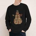 Christmas Snowman Made Of Books Holiday Reading Xmas Youth Long Sleeve Tee Christmas Snowman Made Of Books Holiday Reading Xmas Youth Long Sleeve Tee