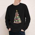 Christmas Tree Of Books For Readers And Librarians Youth Long Sleeve Tee