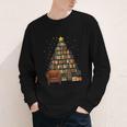 Christmas Tree Bookshelf Book Lover Library Youth Long Sleeve Tee Christmas Tree Bookshelf Book Lover Library Youth Long Sleeve Tee