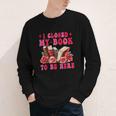 I Closed My Book To Be Here Valentines Book Lover Bookish Youth Long Sleeve Tee