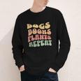 Colorful Dogs Books Plants Repeat Youth Long Sleeve Tee