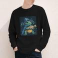 Cool Magical Book With Wizard Turtle For Adults And Kids Youth Long Sleeve Tee Cool Magical Book With Wizard Turtle For Adults And Kids Youth Long Sleeve Tee