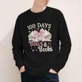 Coquette 100 Days Of Bows Books Reading 100th Day Of School Youth Long Sleeve Tee